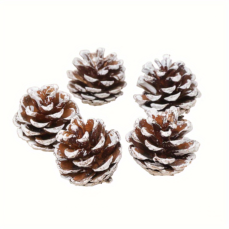 10Pcs Natural Nut Artificial Mini Pine Cones Home Wedding Christmas Tree  Decor