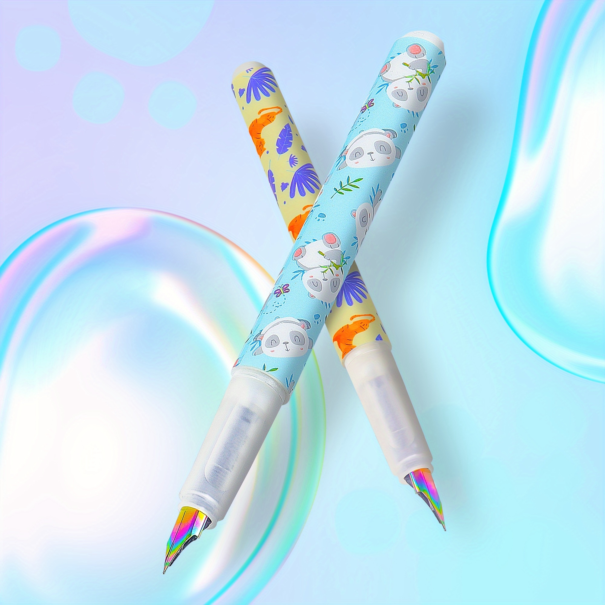 Fountain Pen+ Ink Cartridges Cartoon Shark Shape Fountain - Temu