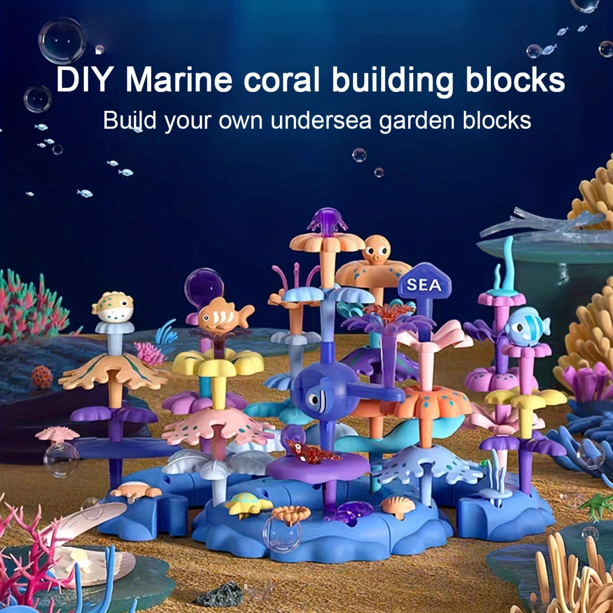 Coral reef: Underwater scene with cardboard boat  Sea crafts, Ocean  crafts, Under the sea decorations