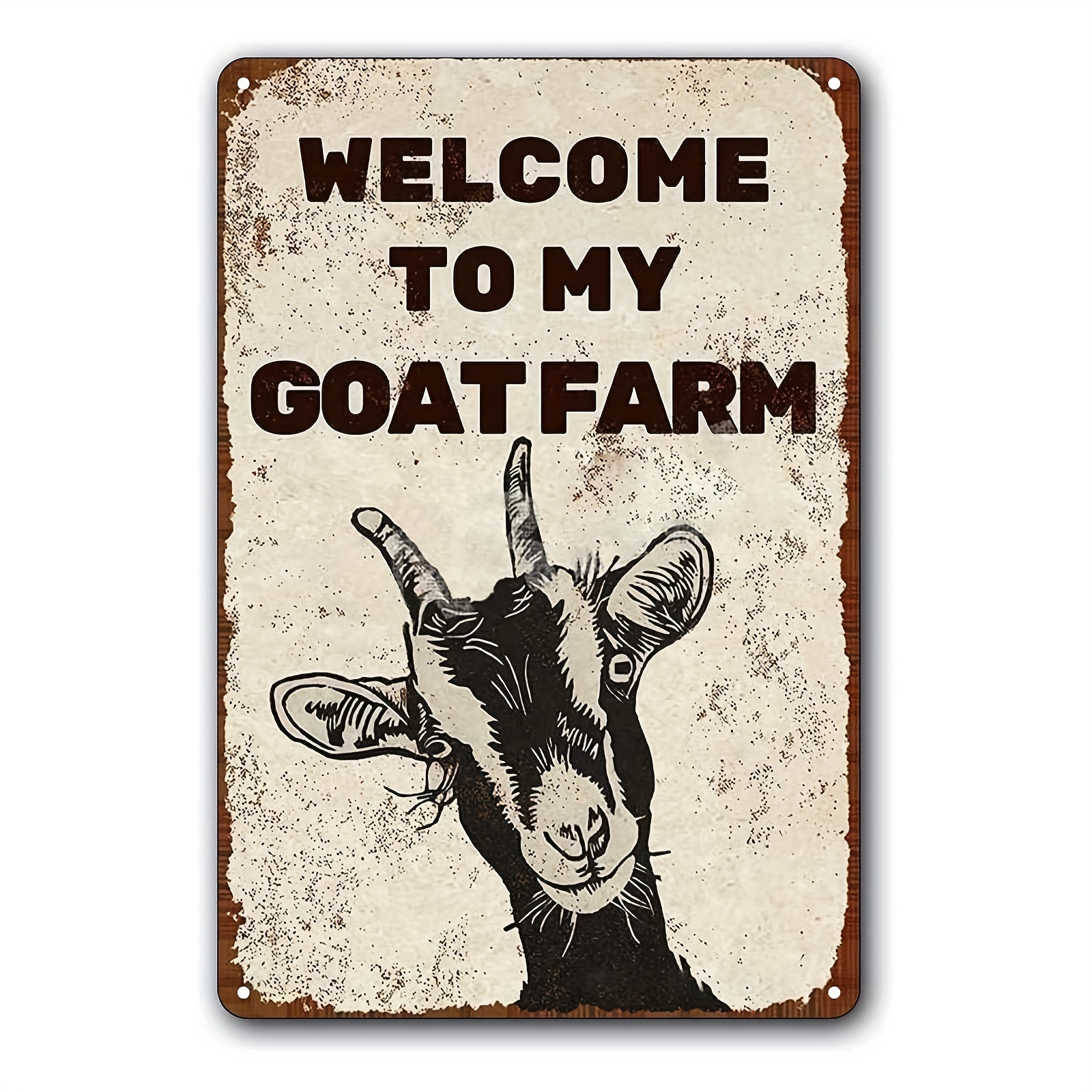 Beware Of Goat Sign Decor Aluminum Goat Gifts For Goat Lovers - Goats  Supplies Shelter Stuffed Toy Stuff Vintage Wall Decor For Home Club Bar  Cafes Store Restaurant 8 x 12 Inches 