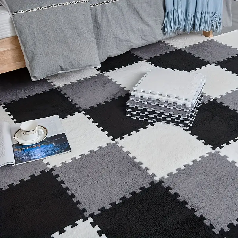 Interlocking Carpet Floor Mat Combination - Temu