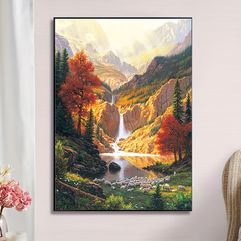 5d Diy Diamond Painting For Adults And Beginners Mountain - Temu