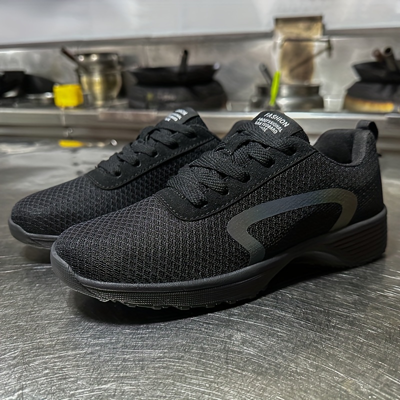 Mens Food Service Restaurant Shoes Slip Resistant Oil Resistant Shoes Chef  Shoes For Kitchen Safety Shoes Work Shoes - Men's Shoes - Temu