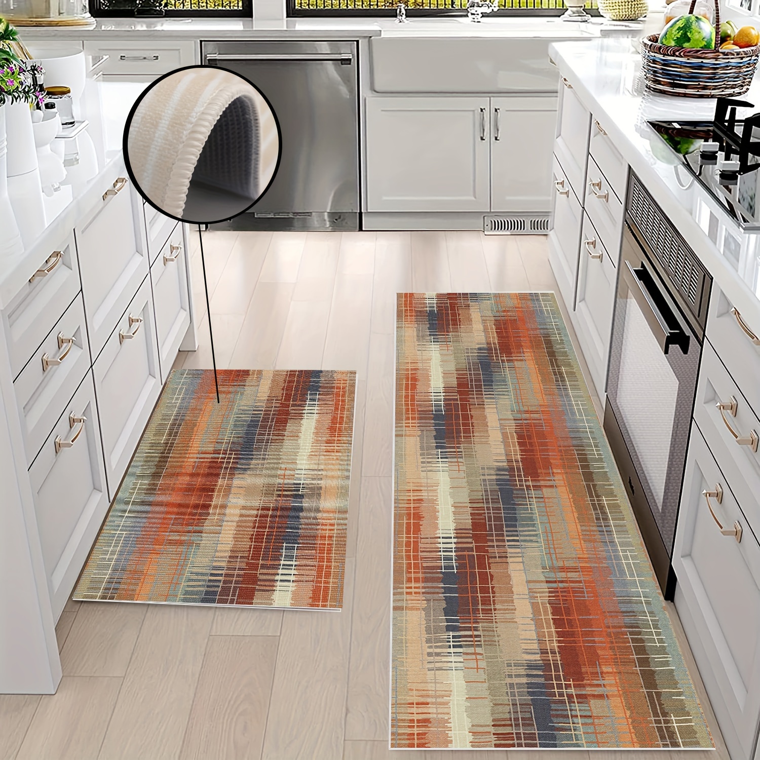 Tapetes de cocina para piso, alfombras de cocina, 2