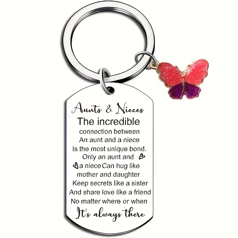 Auntie Gift Auntie To Be Keychain New Aunt Gift For Friends - Temu