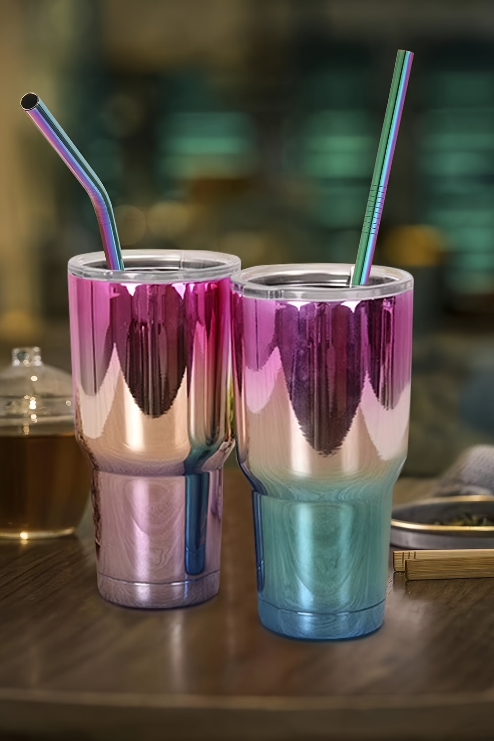 Metal Straws With Silicone Tip Wide Stainless Steel - Temu