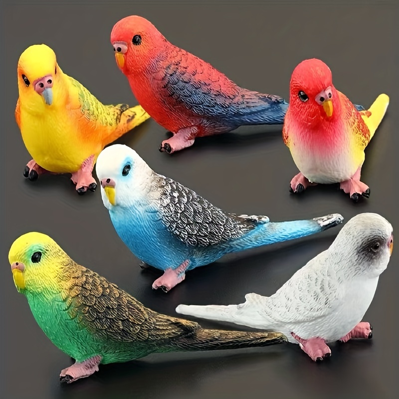 12PCS/Set Simulation Wildlife Model Lifelike Bird Figurine Desktop  Adornment Educational Toy 