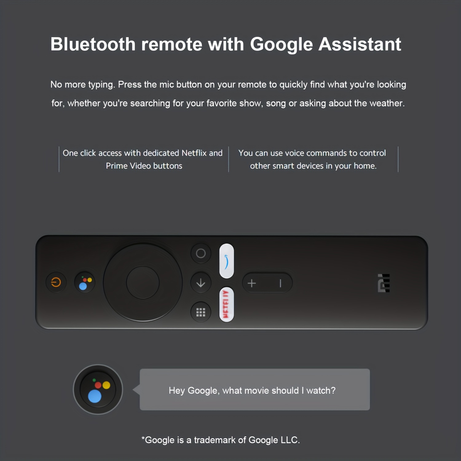 Xiaomi Mi TV Stick, Android 9.0, Mando a Distancia Bluetooth con Google  Assistant