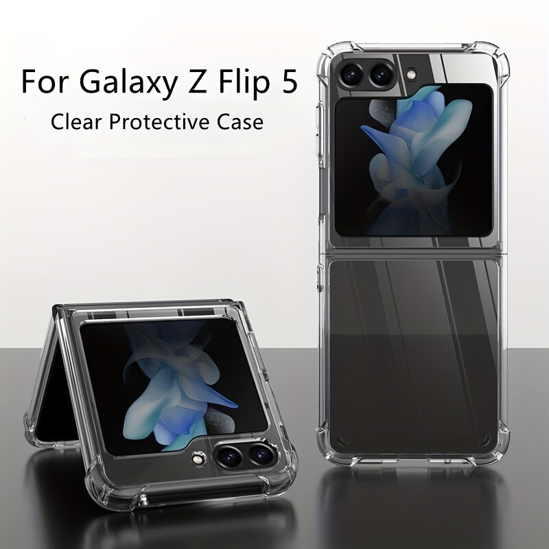  Funda para Galaxy Z Flip 4, para Samsung Z Flip 4 5G,  ultrafina, delgada, de policarbonato duro, a prueba de golpes,  antideslizante, plegable, funda protectora para Samsung Galaxy Z Flip 4