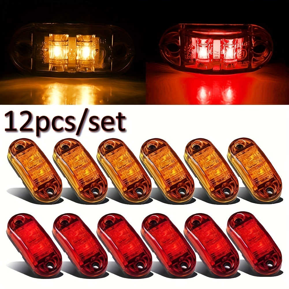 luces para trailer LED traila remolques camion truck luz leds rojo ambar  12v 24v