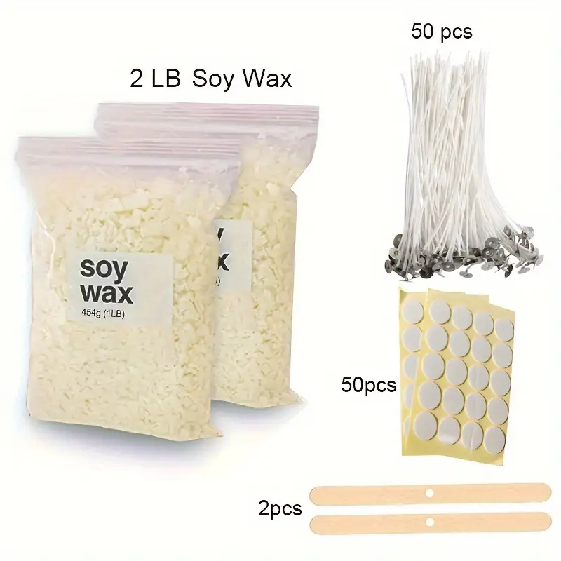 Candle Wax - DIY Candle Making Supplies with 2 LB Soy Wax for