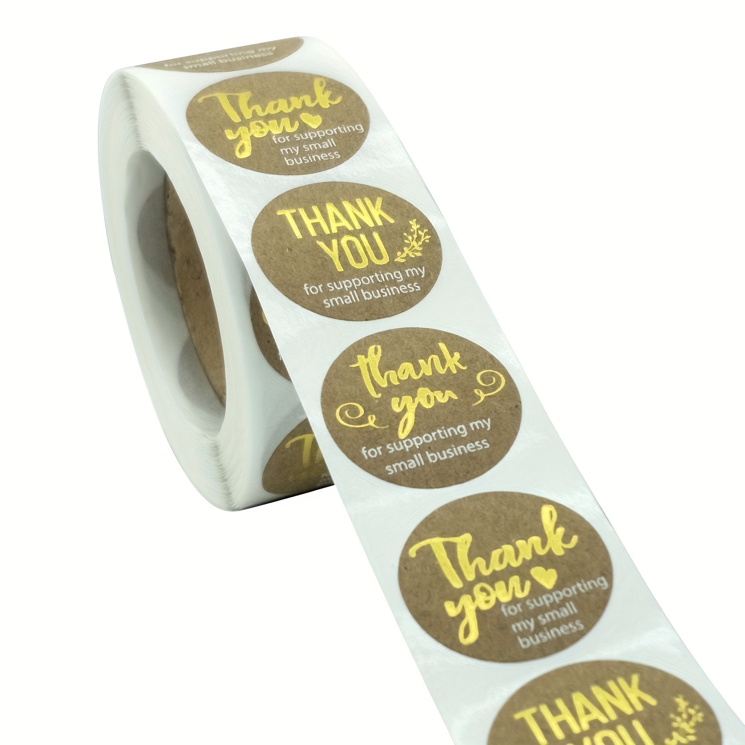 Thank You For Supporting My Business Kraft Stickers With - Temu