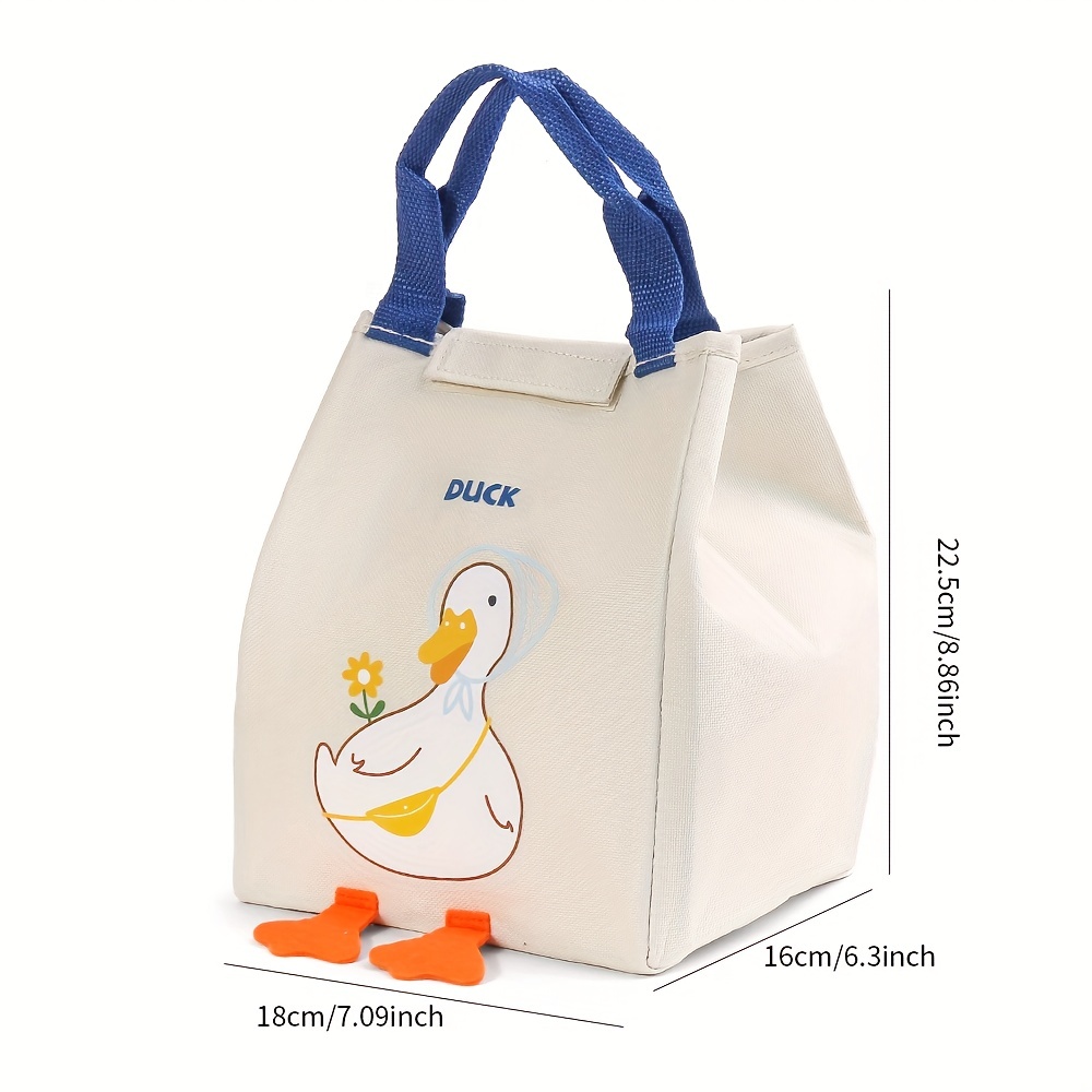 Insulated Stainless Steel Lunch Box With Yellow Duck Pattern - Temu