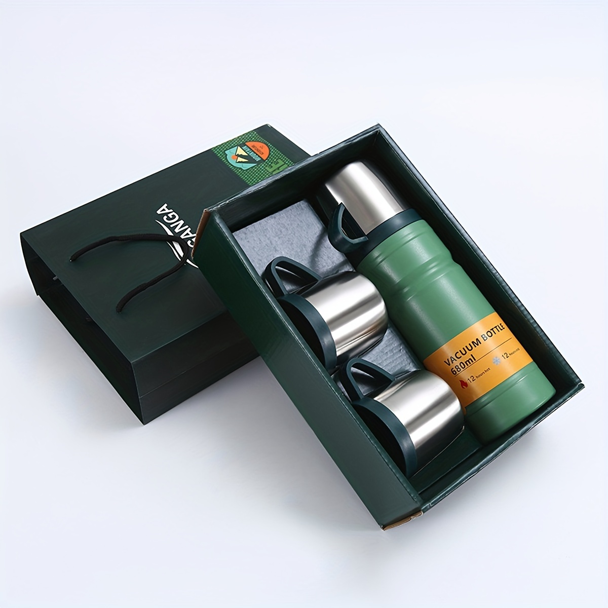 Vacuum Flask Set Stainless Steel Thermal Cup With Gift Box - Temu