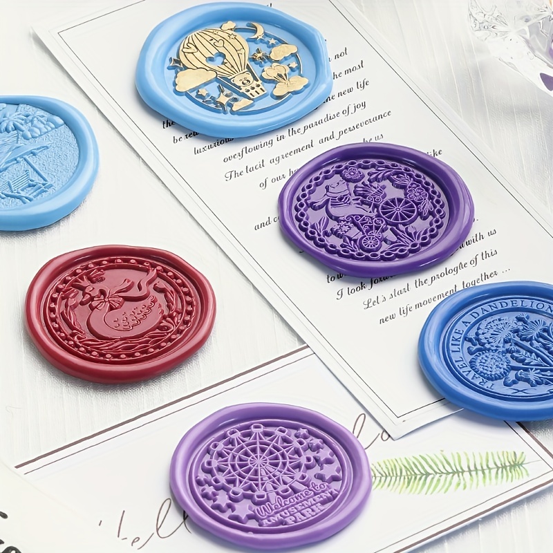 Sello de cera personalizado, kit de sello de cera en relieve, sellos  personalizados para logotipo de empresa, sellos de boda y sellador de  sobres de