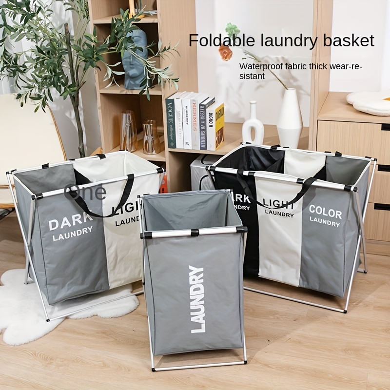 Organiza tu hogar con nuestra cesta de ropa plegable 📦✨ Maximiza