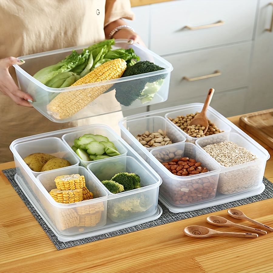 Refrigerator Storage Box Frozen Meat Compartment Case Freezer Fresh-Keeping  Container Portable Food Fruit Organizer Rice