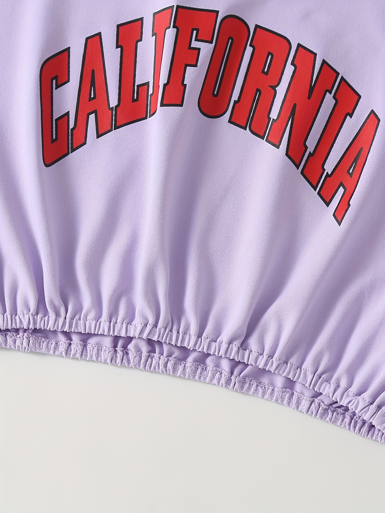 Camiseta de gran tamaño con letras de Los Ángeles California para