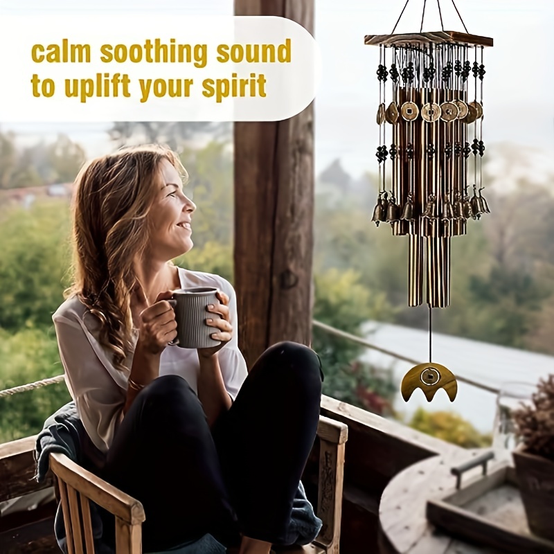 Tube en métal cloches de vent Carillon Carillon à vent Incroyable Carillon  pour Home Garden Décoration