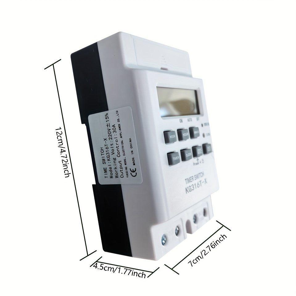 1pc Enchufe Temporizador Termostato Digital 220v Controlador - Temu
