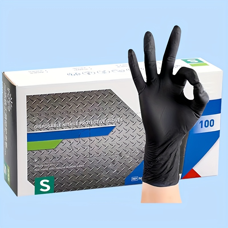 boites 60 gants jetables nitrile noirs - taille xl - APVI