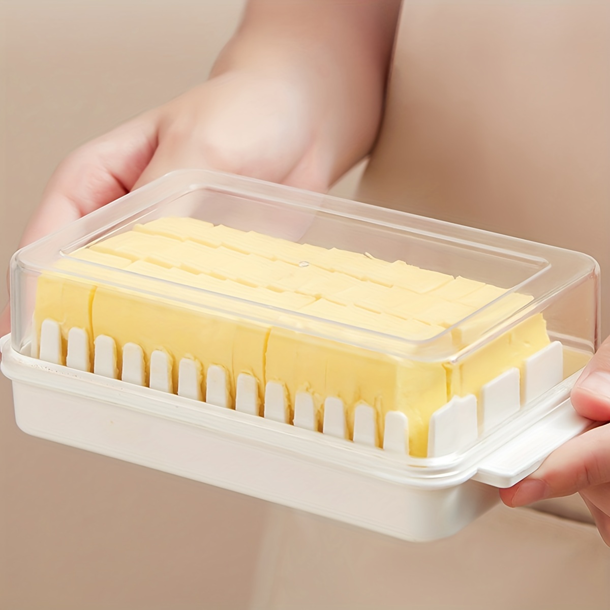 Butter Slicer Cutter With Storage Box & Lid, For Fridge Cheese