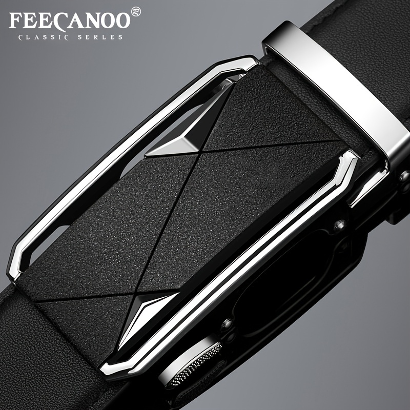 Men's Cowhide Automatic Business Leather Belt