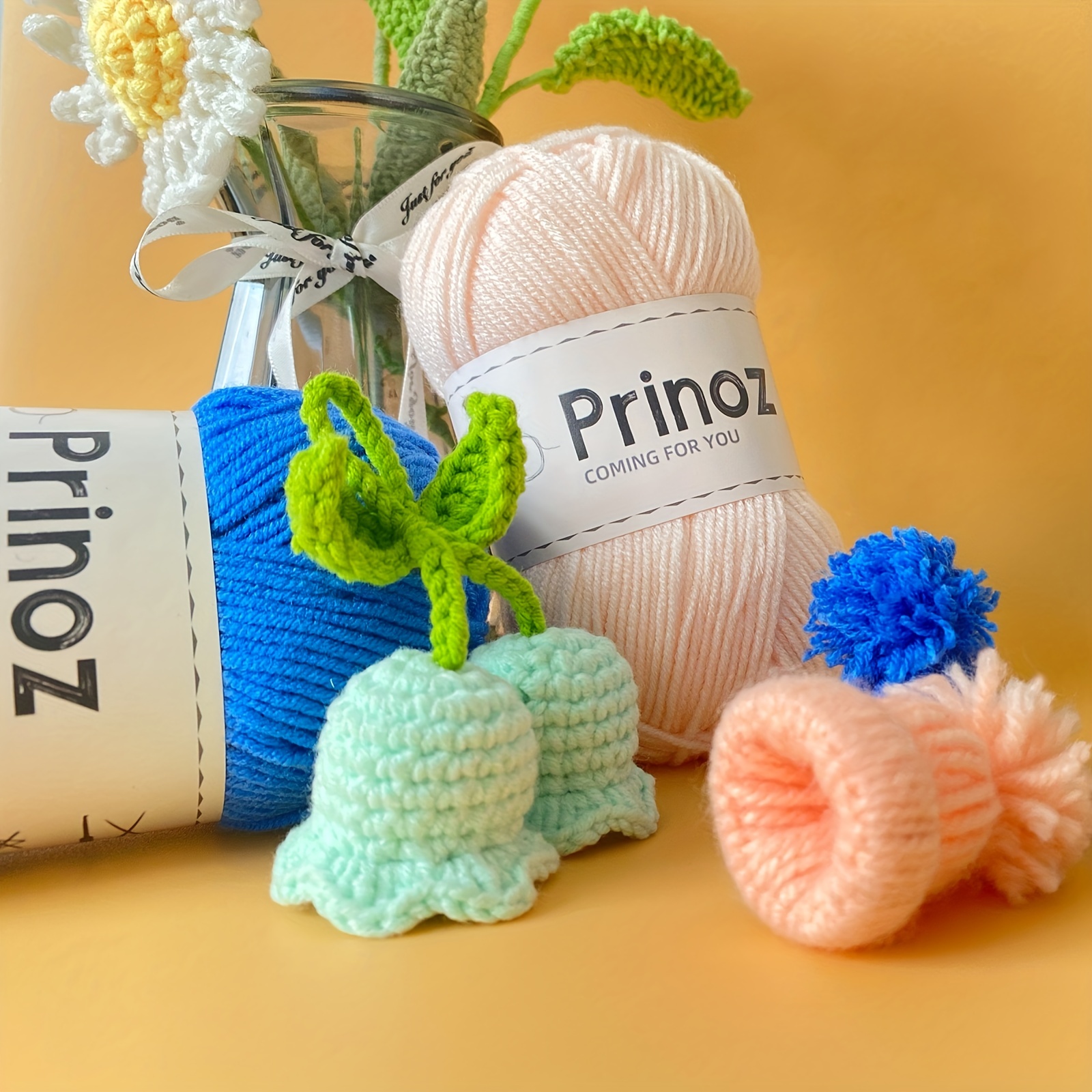 Acrylic Yarn For Crocheting And Knitting 4plys Soft Warm - Temu United Arab  Emirates