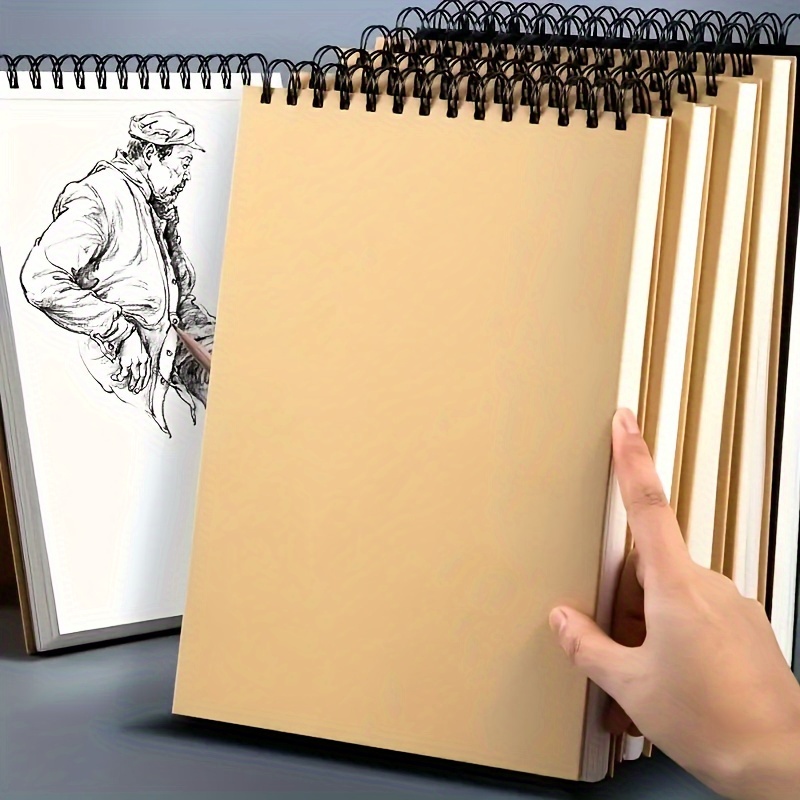 3 Sketchbooks Spiral bound Sketchbook With Per Book - Temu
