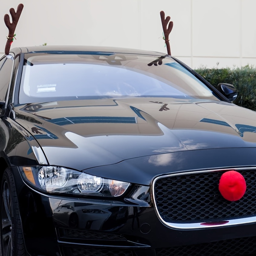 Weihnachten Rentier Geweih Auto Dekoration Kit Party Zubehör für Lkw Van