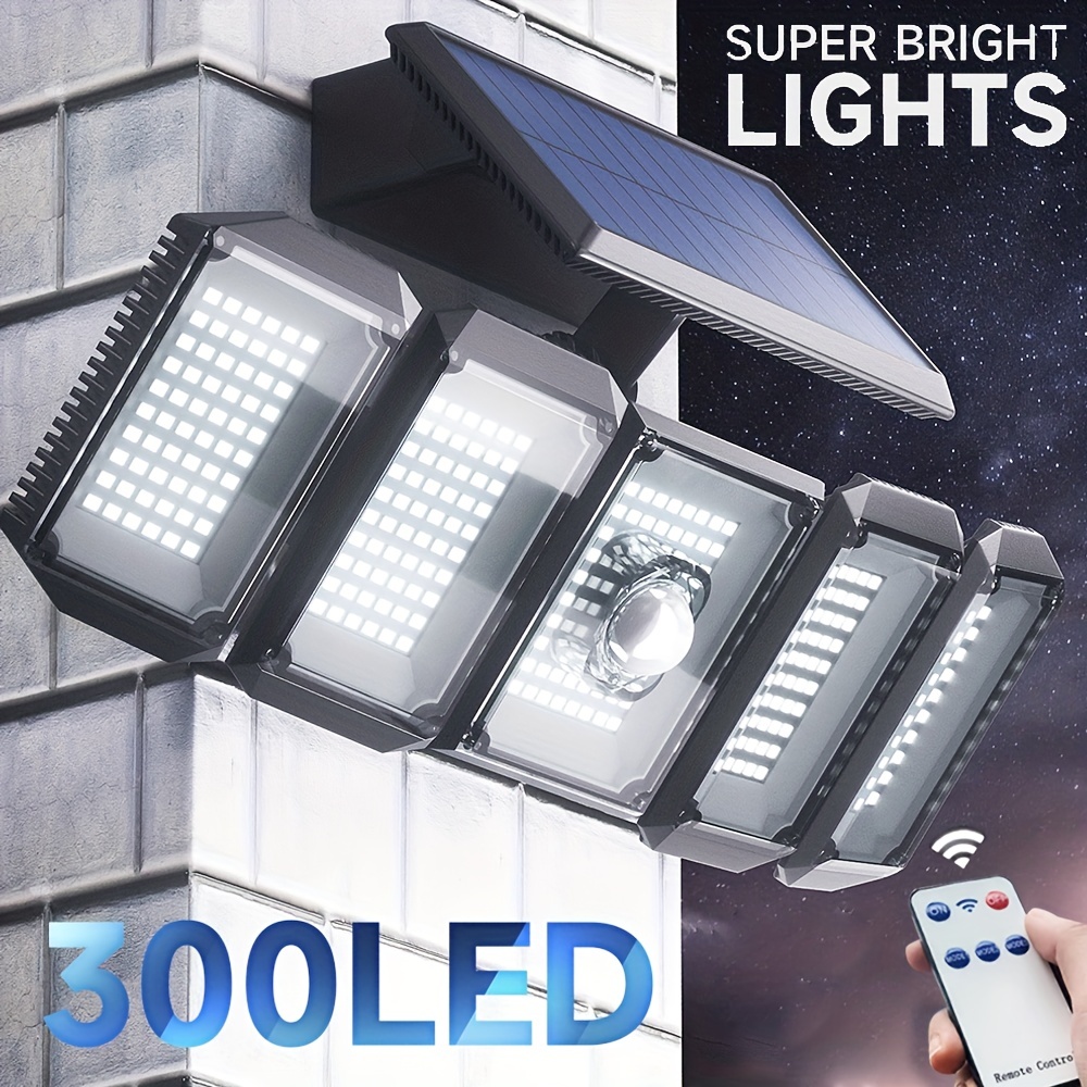 Lampe Solaire Extérieur,(pack de 2) 74 LED, étanche IP65, éclairage grand  angle 360 ​​