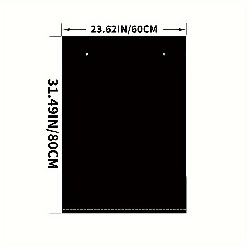 50pcs Heavy Duty Garbage Bag Thick Plastic Trash Bags