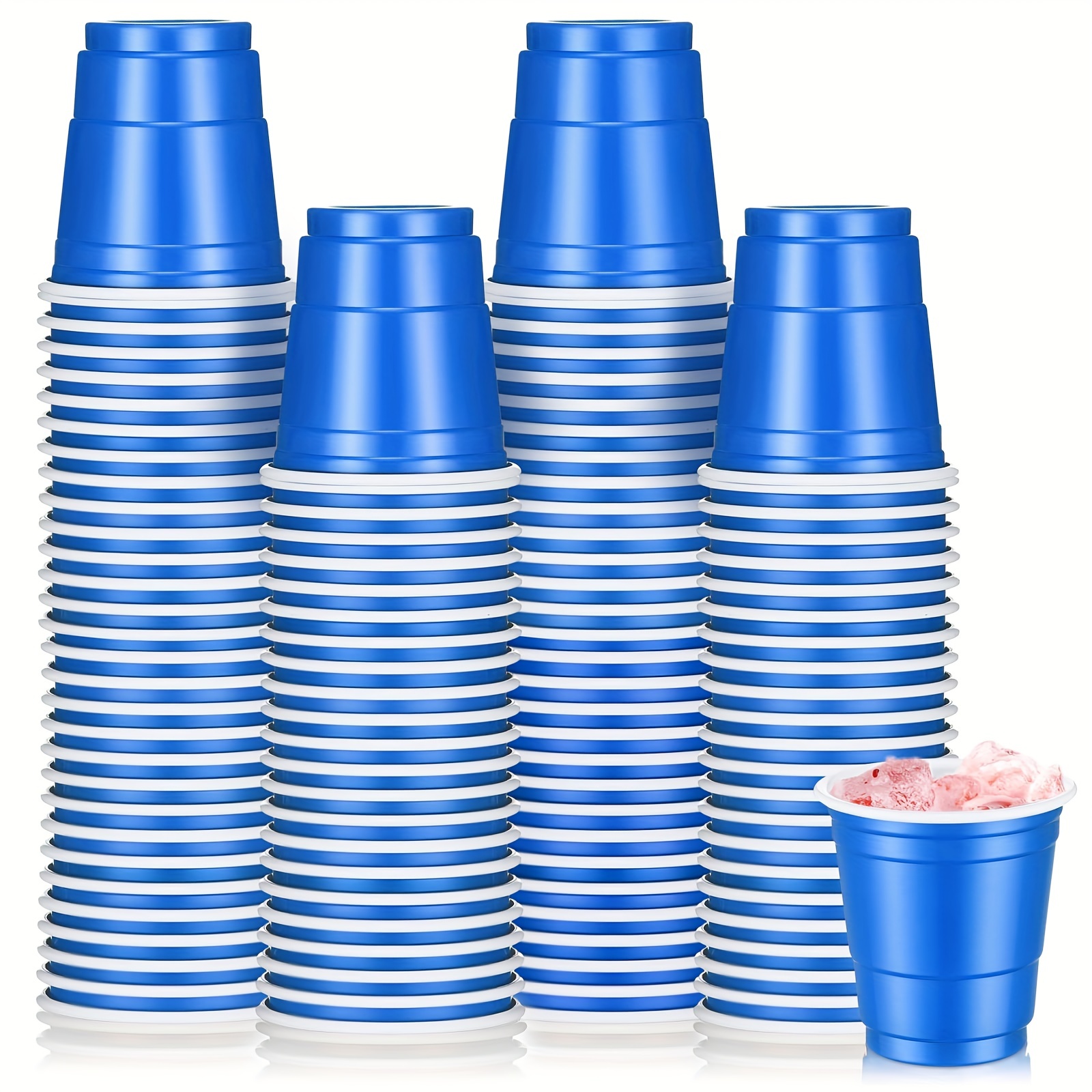 Plastic Shot Cups, Mini Disposable Shot Glasses Small Plastic Cups For  Wedding, Graduation Party, Beer Taste Serving, Snacks Samples And Tastings ( red) - Temu