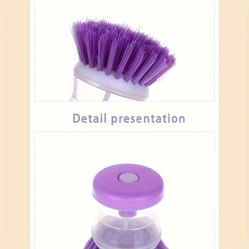 Pot Brush With Soap Dispenser And Drip Tray Multi functional - Temu