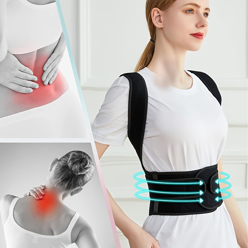 Posture Corrector for Men and Women, Upper Back Brace for Clavicle Support,  Pain Relief from Neck, Back & Shoulder Support (Large)