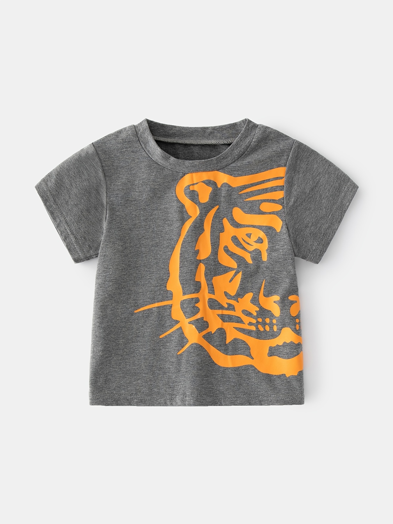 Printed T-shirt - Dark yellow/tiger - Kids