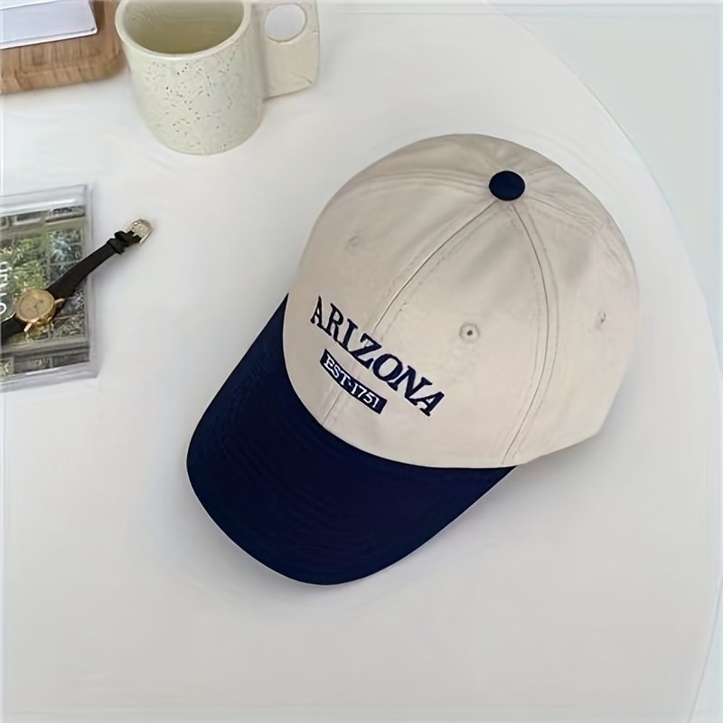 new Summer Arizona Baseball Caps Letter Embroidery splicing Color