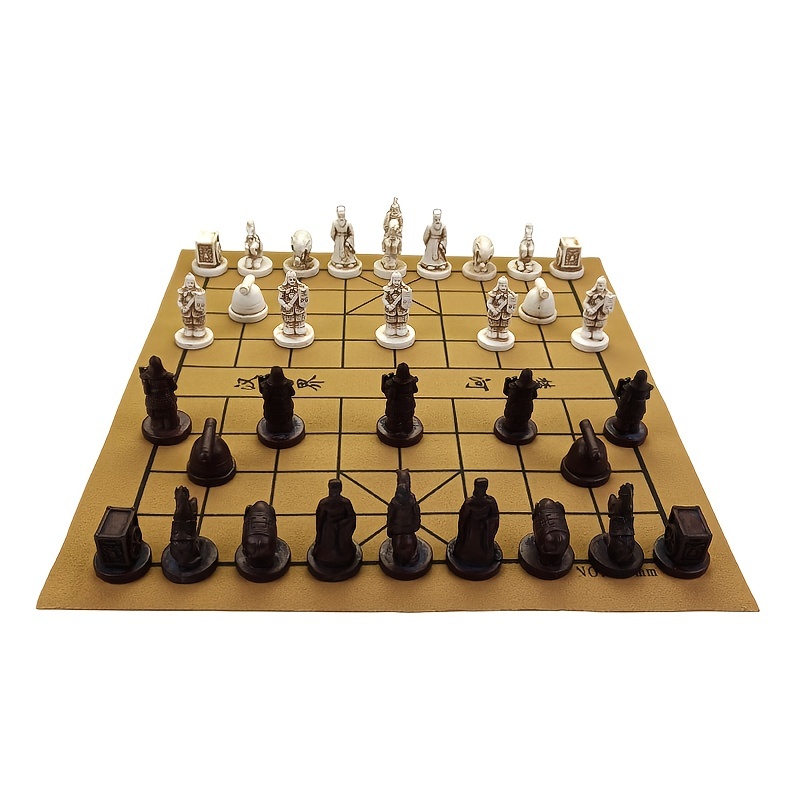 Chess piece Xiangqi Jigsaw puzzle King, Black chess material, game