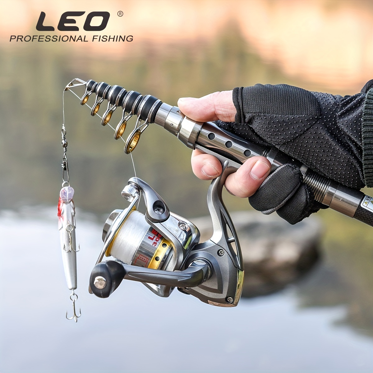Leo Telescopic Fishing Rod and Reel Combos with Full Algeria