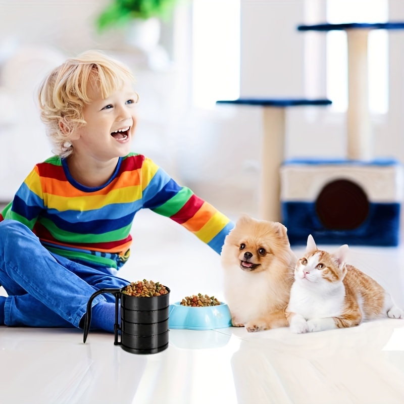 Melamine Pet Food Scoop, Cat Food Measuring Cups, Comfortable Long