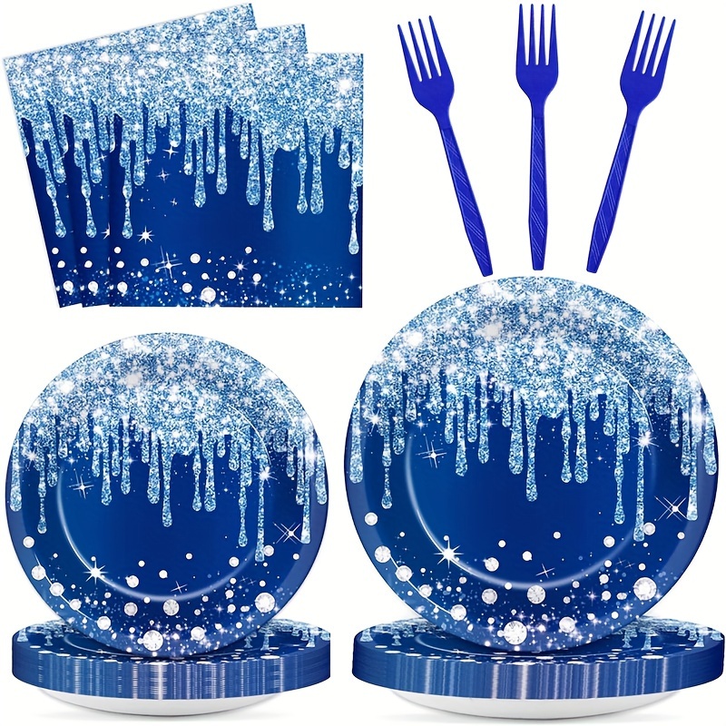 Thick Hard Blue Fishing Paper Plates Suitable Restaurants - Temu