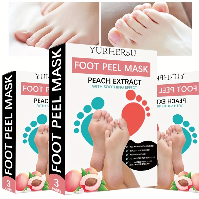 Foot Peel Mask,callus And Dead Skin Remover,nourish And Moisturize Dry  Rough Feet,soothe Cracked Feet And Heel - Temu