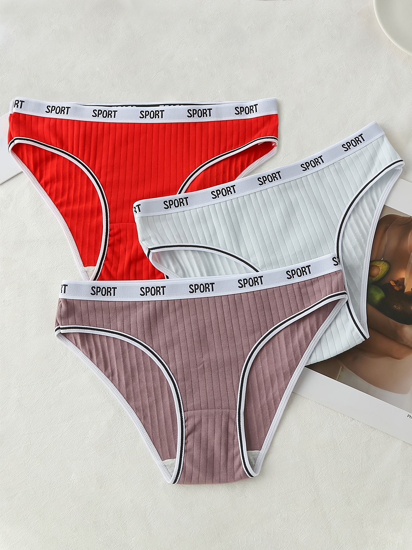 3 PACK MIXED RIB BOXERS - various