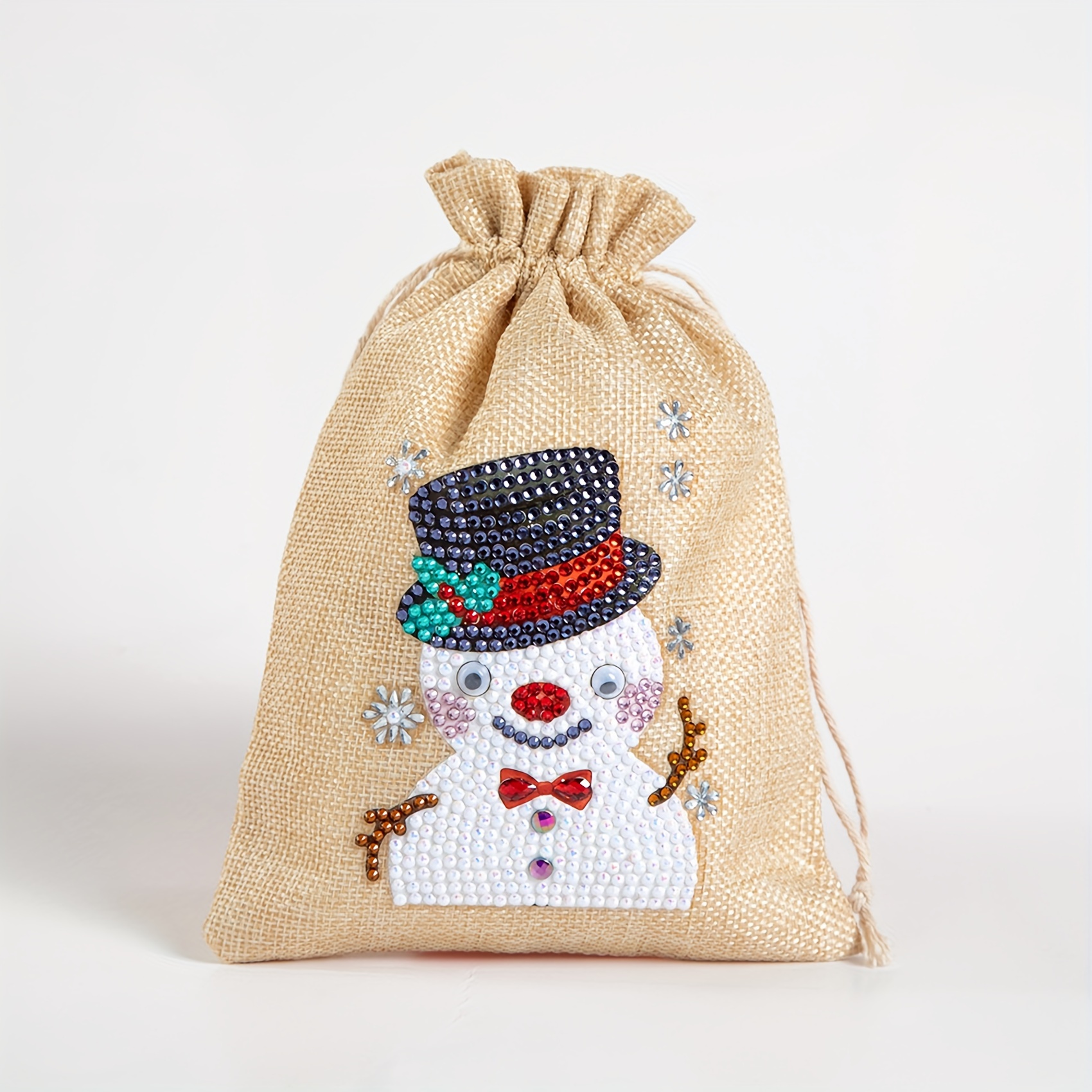 1pc Bolsa Regalo Navidad Grande Anciano Muñeco Nieve Elk - Temu