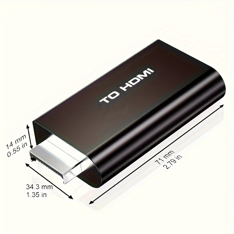 For Sony Playstation 2 PS2 to HDMI-compatible Video Converter Adapter With  3.5mm Audio Output