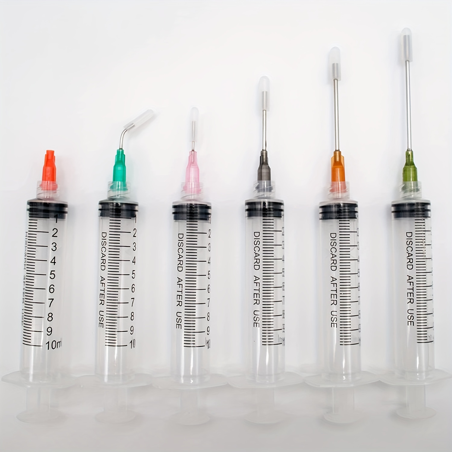 Dispense All - Mini Industrial Syringe Pack - 10ml Luer Lock Syringes, 14  and 18 Gauge Blunt Needles, Covers and Syringe Caps | Precision Crafting