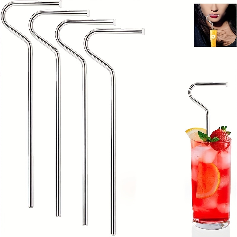 1pc 304 Stainless Steel Straws, Anti Lip Wrinkle Straws, Anti Wrinkle Straws,  Anti Lip Wrinkle Straw, Drinking Straws, 2.76*9.75 Inches/7*23.5cm