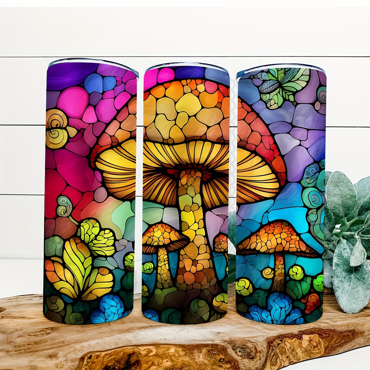 Mushroom Glass Tumbler | 32 oz