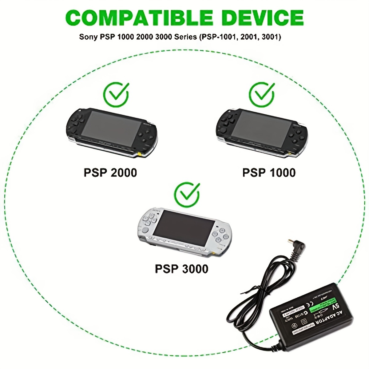 PSP充電ケーブル PSP-1000 PSP-2000 PSP-3000 USB - Nintendo Switch