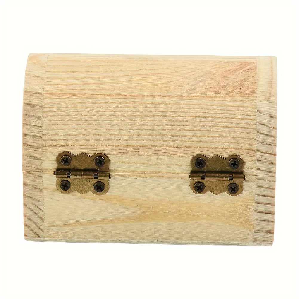 Unfinished wooden box closed with key,natural wood,lockable,box